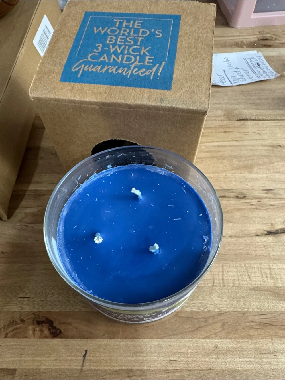 Bath & Body Works Blueberry Maple Pancakes Candle - Blue